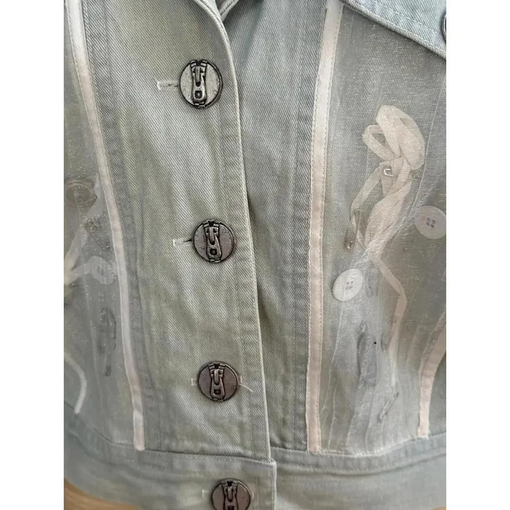 🆕LISTING🆕 Dorothy Schoelen lightweight Juniors denim jacket - Picture 2 of 9